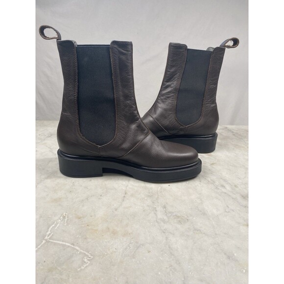 ALL BLACK Chelsea Boot Women’s US 5.5 EU 36 Dark Brown Slip-On - Picture 10 of 10